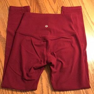 Lululemon Align Pants Dark Rouge